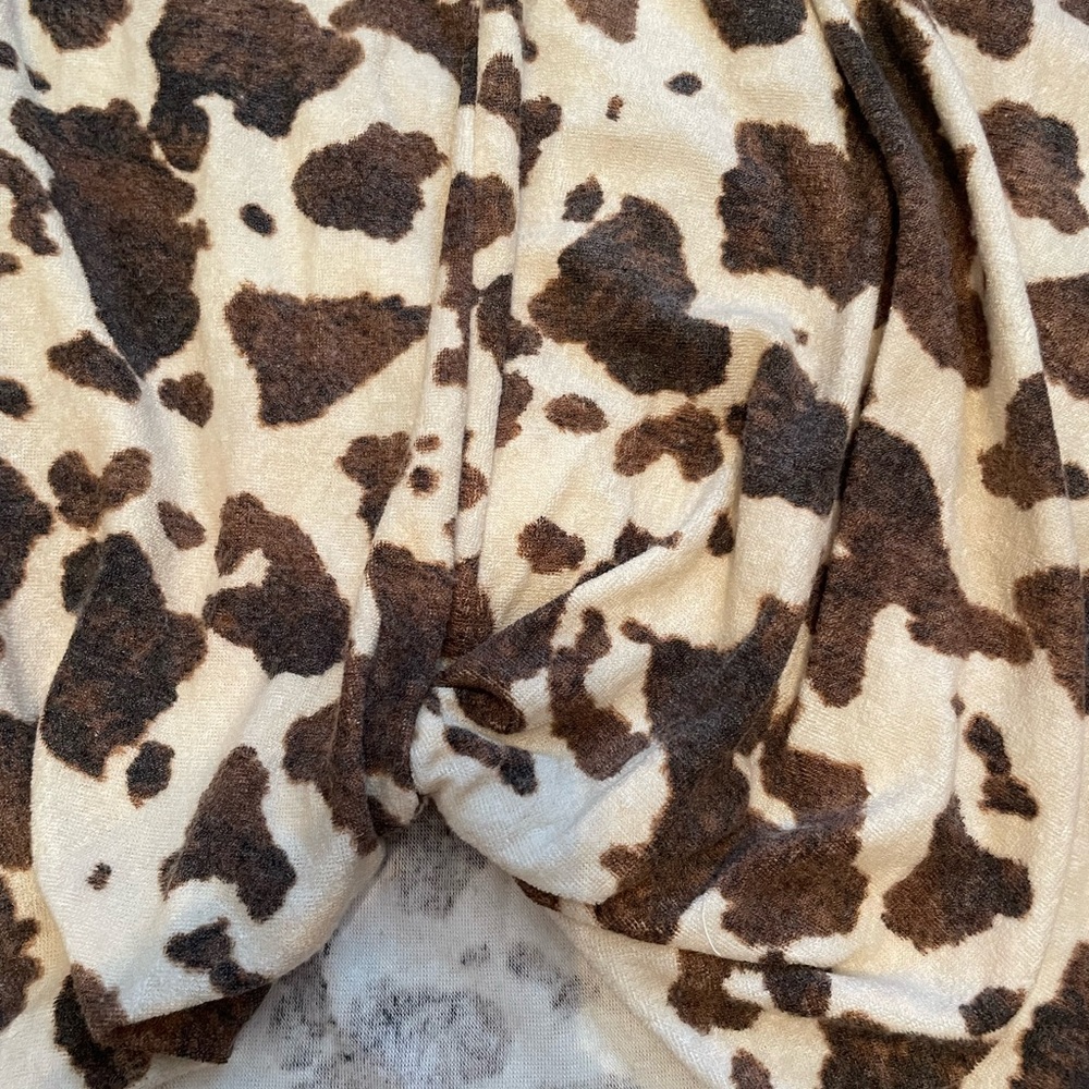 Cow Print Ces Femme Top Small